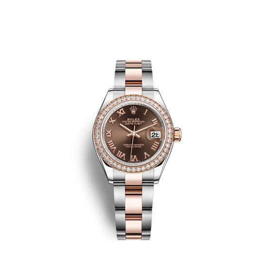 Rolex Replica Watch Lady-Datejust 28, Oystersteel and 18k Everose Gold, 279381RBR-0010