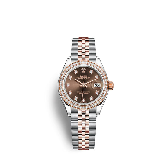 Rolex Replica Watch Lady-Datejust 28, Oystersteel and 18k Everose Gold, 279381RBR-0011