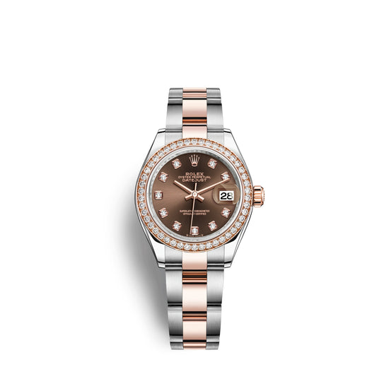 Rolex Replica Watch Lady-Datejust 28, Oystersteel and 18k Everose Gold, 279381RBR-0012