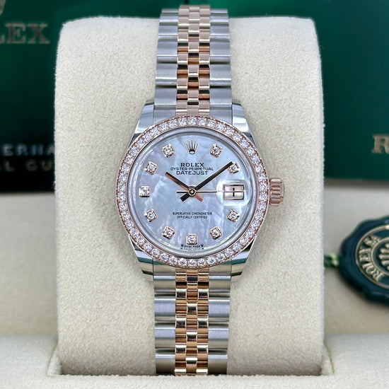 Rolex Replica Watch Lady-Datejust 28, Oystersteel and 18k Everose Gold, 279381RBR-0013