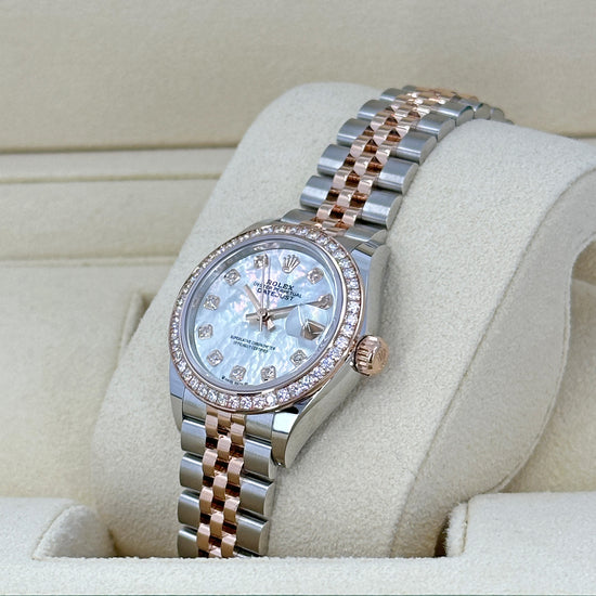 Rolex Replica Watch Lady-Datejust 28, Oystersteel and 18k Everose Gold, 279381RBR-0013