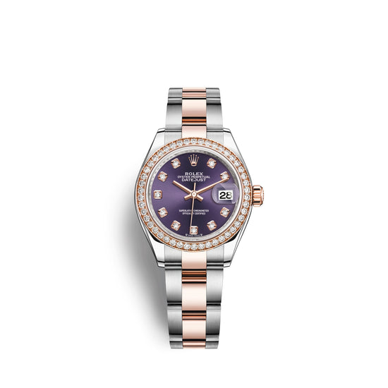 Rolex Replica Watch Lady-Datejust 28, Oystersteel and 18k Everose Gold, 279381RBR-0016