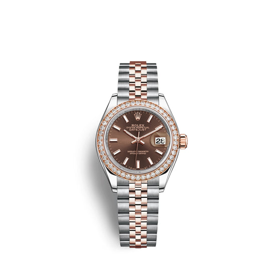 Rolex Replica Watch Lady-Datejust 28, Oystersteel and 18k Everose Gold, 279381RBR-0017