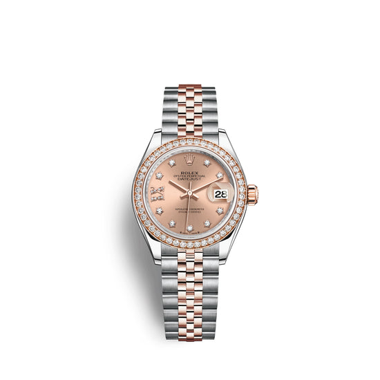 Rolex Replica Watch Lady-Datejust 28, Oystersteel and 18k Everose Gold, 279381RBR-0027