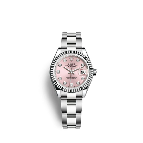 Rolex Replica Watch Lady-Datejust 28, Oystersteel and 18k White Gold, 279174-0004