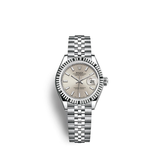 Rolex Replica Watch Lady-Datejust 28, Oystersteel and 18k White Gold, 279174-0005