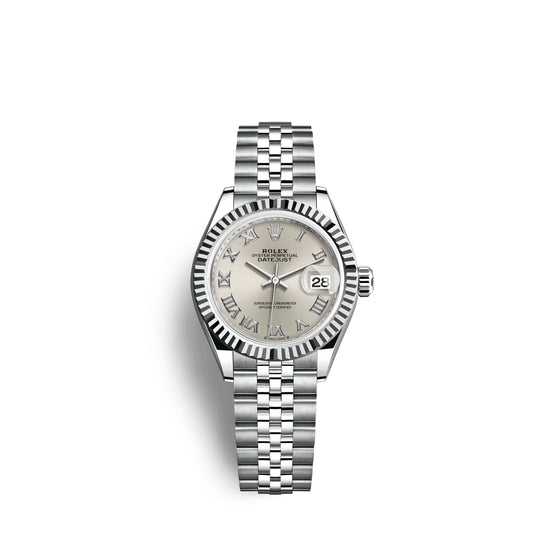 Rolex Replica Watch Lady-Datejust 28, Oystersteel and 18k White Gold, 279174-0007