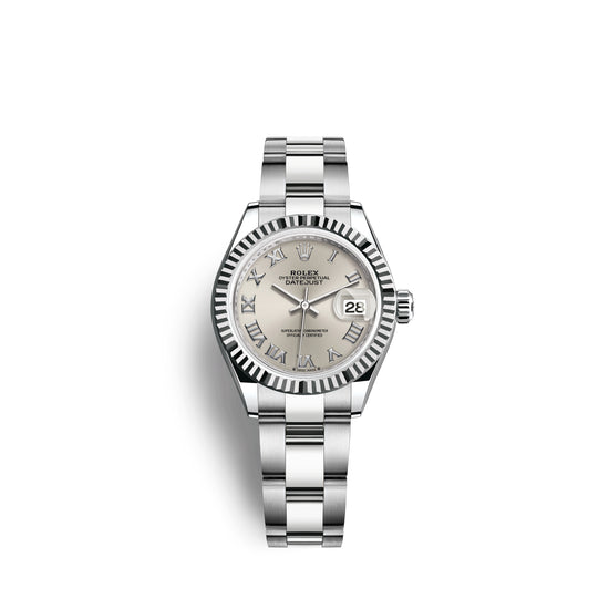 Rolex Replica Watch Lady-Datejust 28, Oystersteel and 18k White Gold, 279174-0008