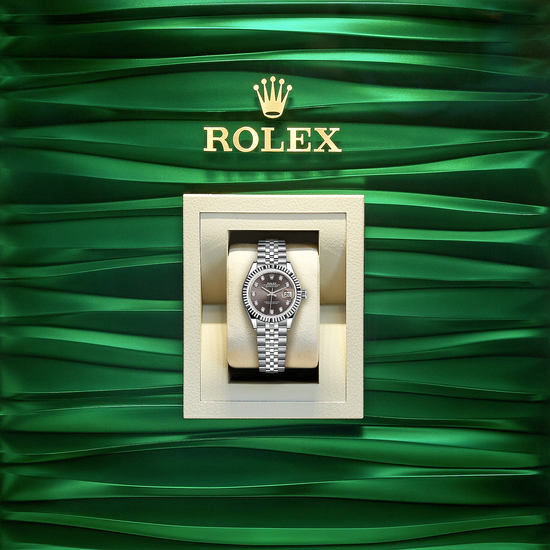 Rolex Replica Watch Lady-Datejust 28, Oystersteel and 18k White Gold, 279174-0015