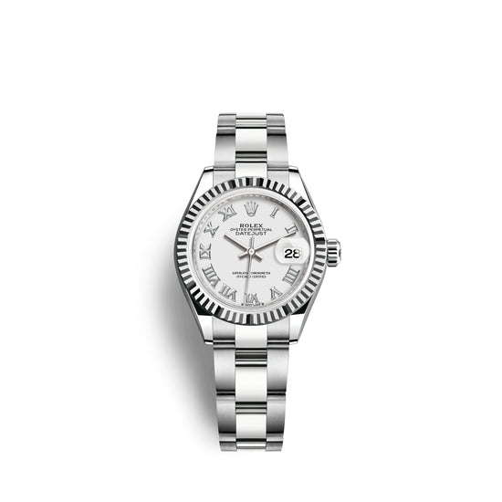 Rolex Replica Watch Lady-Datejust 28, Oystersteel and 18k White Gold, 279174-0020
