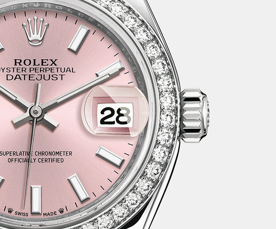 Rolex Replica Watch Lady-Datejust 28, Oystersteel and 18k White Gold, 279384RBR-0002