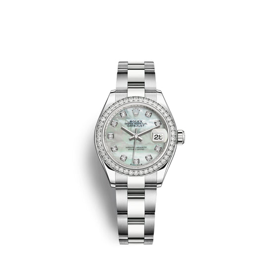 Rolex Replica Watch Lady-Datejust 28, Oystersteel and 18k White Gold, 279384RBR-0012