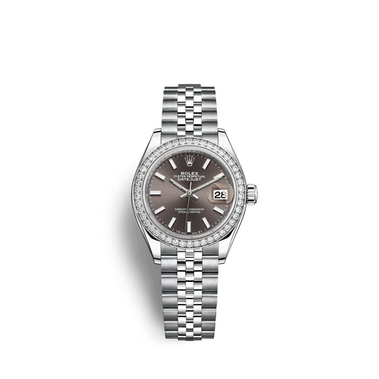 Rolex Replica Watch Lady-Datejust 28, Oystersteel and 18k White Gold, 279384RBR-0013