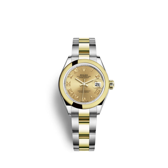 Rolex Replica Watch Lady-Datejust 28, Oystersteel and 18k Yellow Gold, 279163-0010