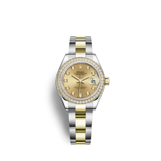 Rolex Replica Watch Lady-Datejust 28, Oystersteel and 18k Yellow Gold, 279383RBR-0012