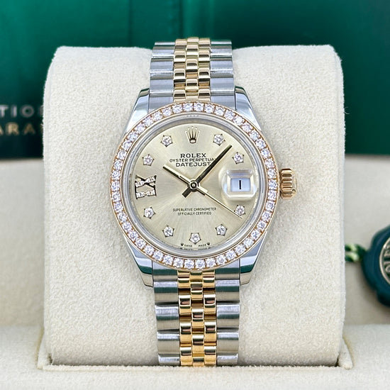 Rolex Replica Watch Lady-Datejust 28, Oystersteel and 18k Yellow Gold, 279383RBR-0021