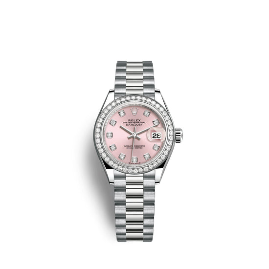 Rolex Replica Watch Lady-Datejust 28mm, 18k White Gold, 279139rbr-0005