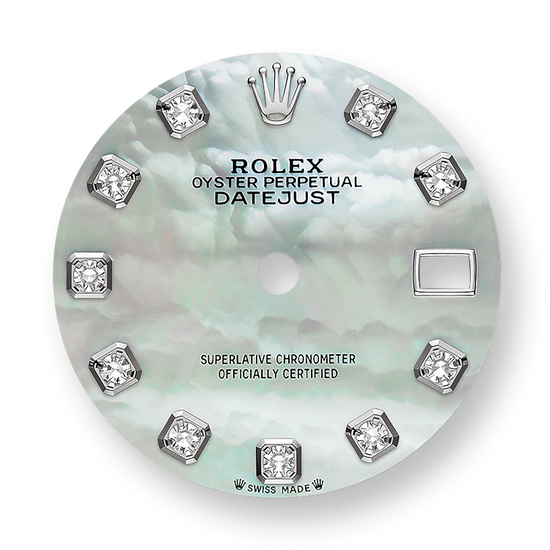 Rolex Replica Watch Lady-Datejust 28mm, 18k White Gold, 279139rbr-0008