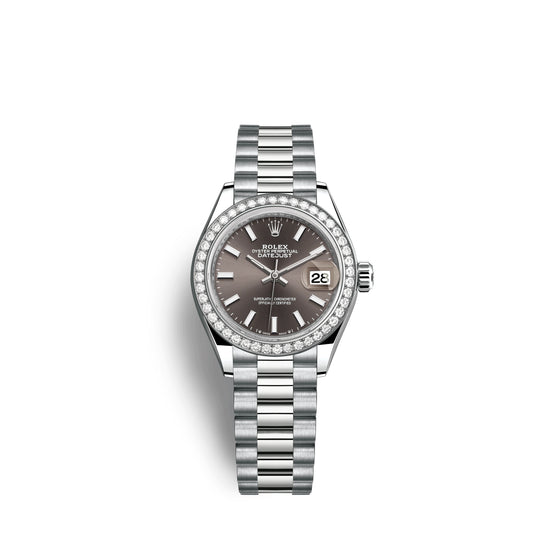 Rolex Replica Watch Lady-Datejust 28mm, 18k White Gold, 279139rbr-0009