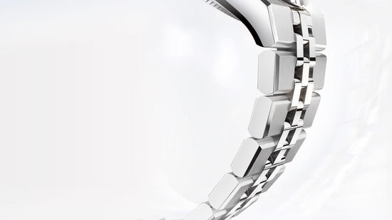 Rolex Replica Watch Land-Dweller 40, Platinum, Ice blue dial, Fluted Flat Jubilee, 127336-0001