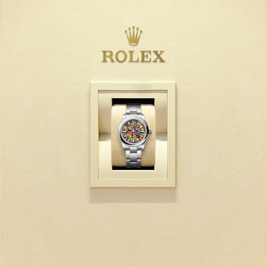 Rolex Replica Watch Oyster Perpetual 31, Oystersteel, 31mm, Multicoloured Jubilee motif dial, Domed Oyster, 277200-0019
