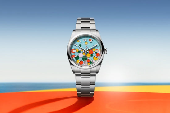 Rolex Replica Watch Oyster Perpetual 31, Turquoise blue, Celebration motif, Oystersteel, 31mm,  277200-0010
