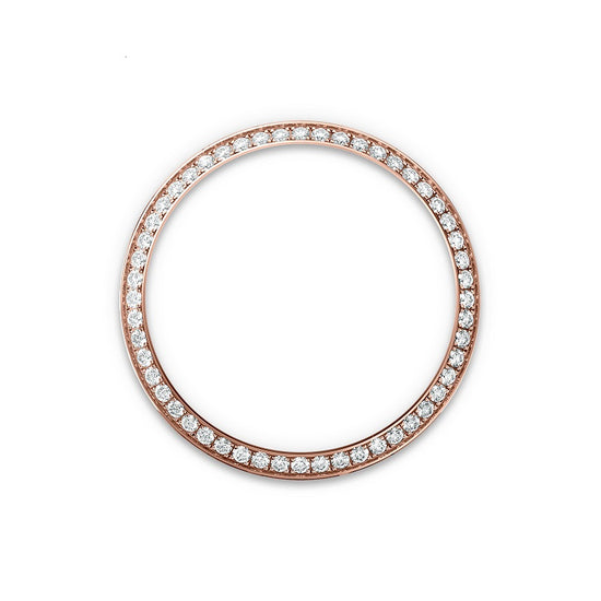 Rolex Replica Watch Oyster Perpetual 34, 18k Everose Gold and Diamonds, 34mm, Brown Stone dial, Oyster, 124245rbr-0001
