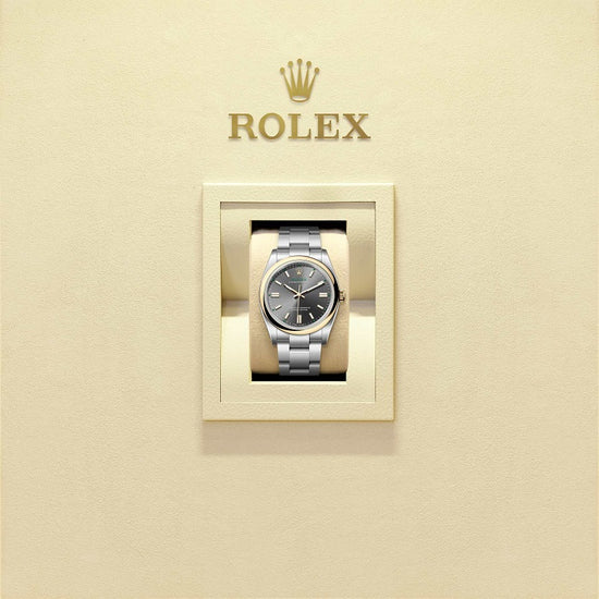 Rolex Replica Watch Oyster Perpetual 36, Oystersteel and 18k Yellow Gold, 36mm, Slate dial, Domed Oyster, 126003-0001