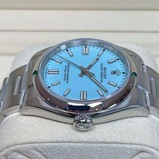 Rolex Replica Watch Oyster Perpetual 36, Turquoise blue dial, 36mm, Oystersteel 126000-0006