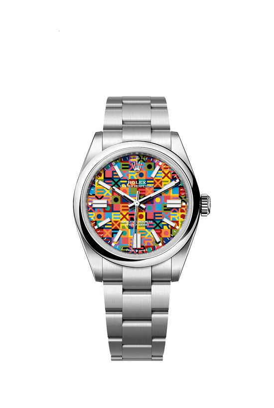Rolex Replica Watch Oyster Perpetual 41, Oystersteel, 41mm, Multicoloured Jubilee motif dial, Domed Oyster, 134300-0010