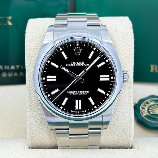 Rolex Replica Watch Oyster Perpetual No Date, Oysterteel, 41mm, 124300-0002