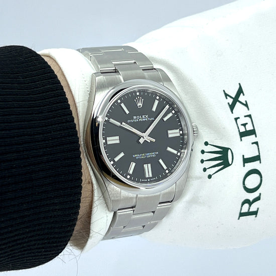 Rolex Replica Watch Oyster Perpetual No Date, Oysterteel, 41mm, 124300-0002