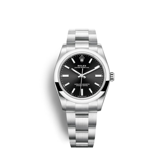 Rolex Replica Watch Oyster Perpetual No Date, Stainless Steel, 34mm, 124200-0002