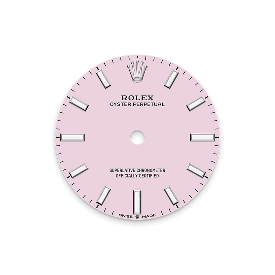 Rolex Replica Watch Oyster Perpetual, Oystersteel, 31mm, Candy pink dial, Domed Oyster, 277200-0009