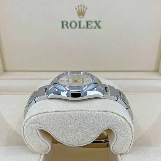 Rolex Replica Watch Oyster Perpetual Oystersteel, 31mm, Silver Dial, 277200-0001