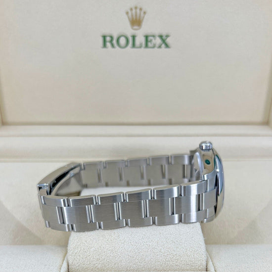 Rolex Replica Watch Oyster Perpetual Oystersteel, 31mm, Silver Dial, 277200-0001