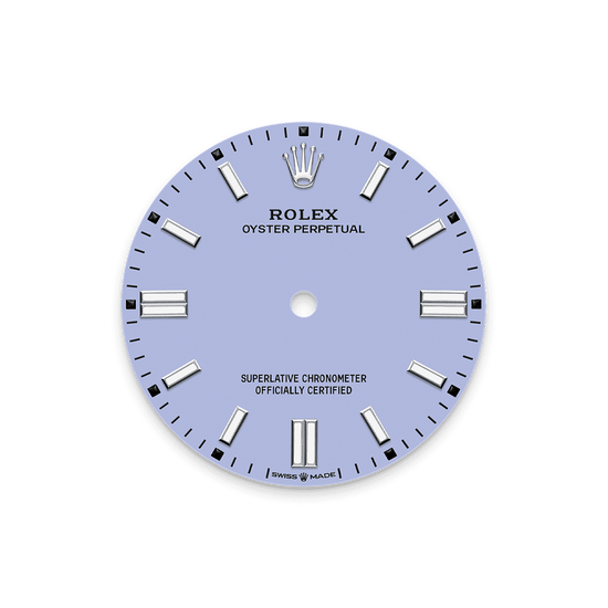 Rolex Replica Watch Oyster Perpetual, Oystersteel 36mm, Lavender dial, Domed Oyster, 126000-0013
