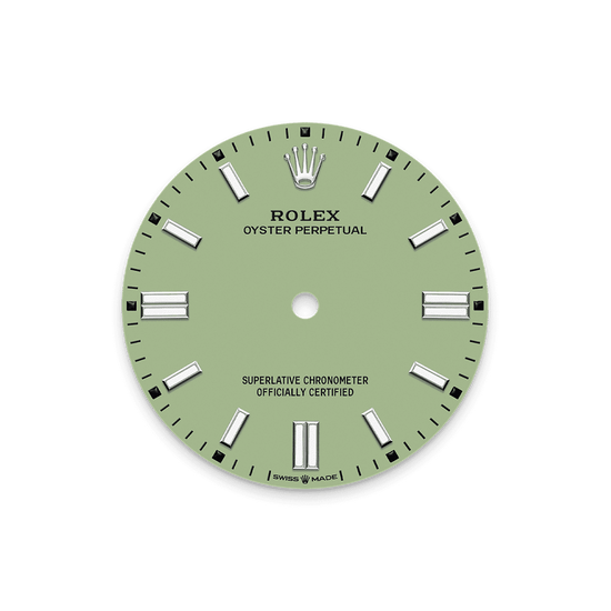 Rolex Replica Watch Oyster Perpetual, Oystersteel 36mm, Pistachio-green dial, Domed Oyster, 126000-0011
