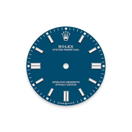 Rolex Replica Watch Oyster Perpetual, Oystersteel 41mm, Blue dial, Domed Oyster, 134300-0009