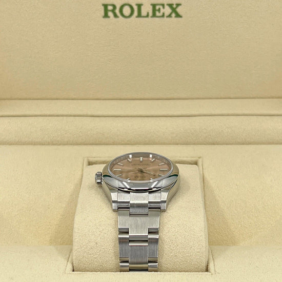 Rolex Replica Watch Oyster Perpetual, Oystersteel, Pink dial, 31mm, 277200-0004