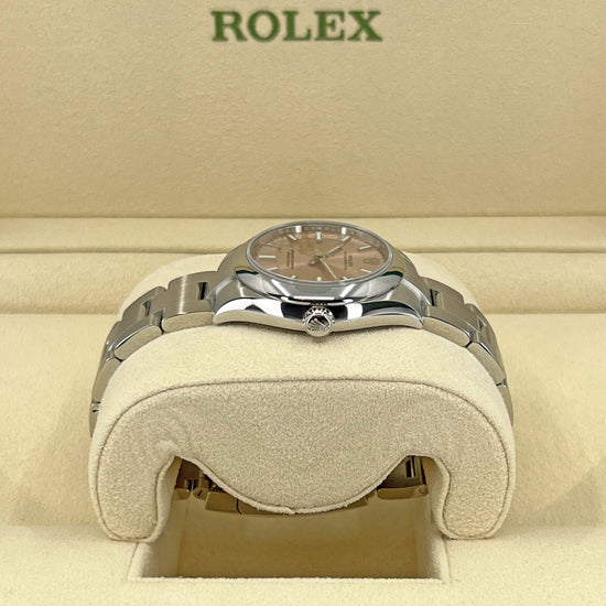 Rolex Replica Watch Oyster Perpetual, Oystersteel, Pink dial, 31mm, 277200-0004