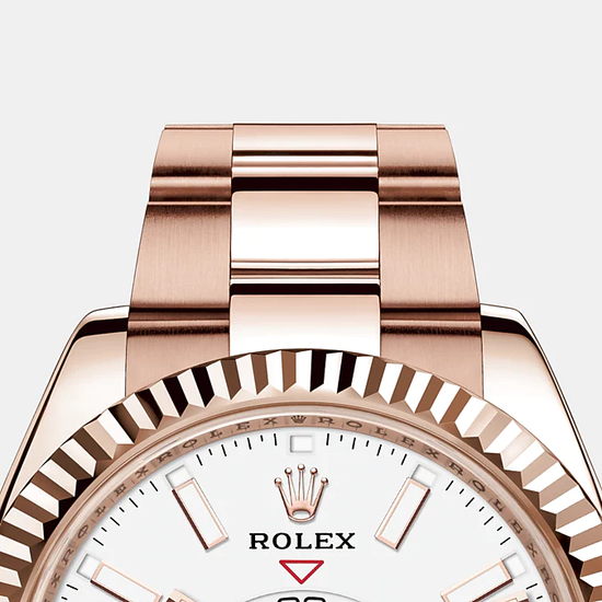 Rolex Replica Watch Sky-Dweller 42mm, 18k Everose Gold, 326935-0005