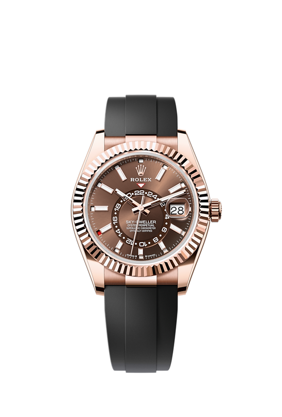 Rolex Replica Watch Sky-Dweller, 42mm, 18k Everose Gold, 336235-0002
