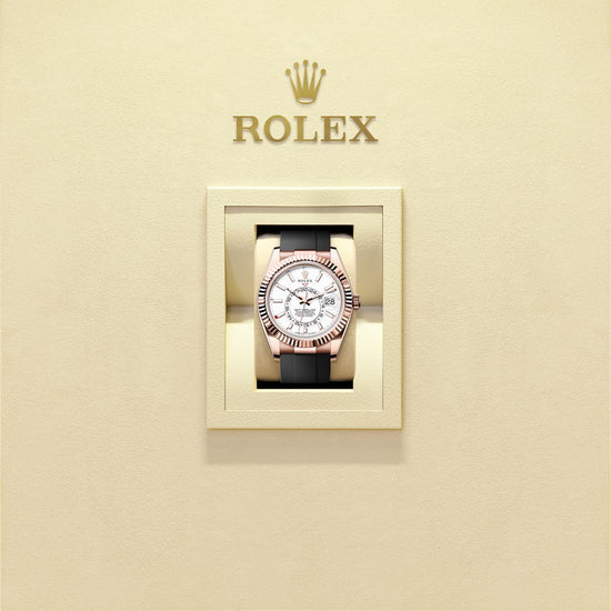 Rolex Replica Watch Sky-Dweller, 42mm, 18k Everose Gold, 336235-0003