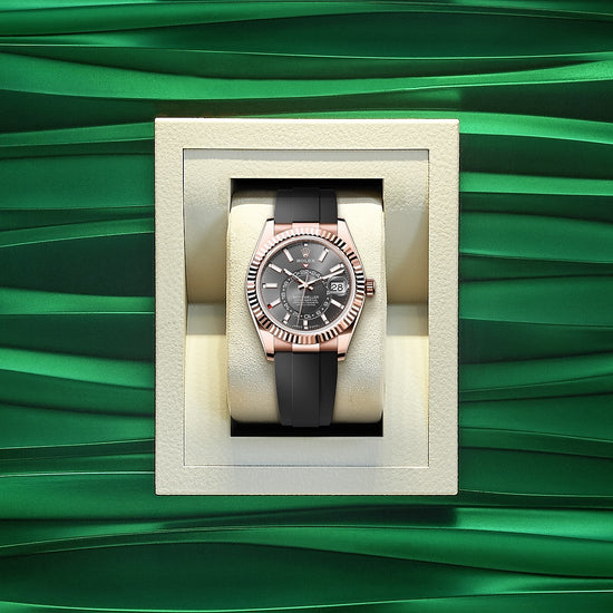 Rolex Replica Watch Sky-Dweller, 42mm, 18k Everose Gold, 336235-0004