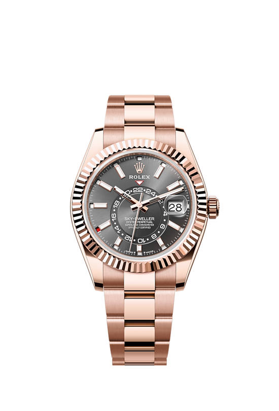 Rolex Replica Watch Sky-Dweller, 42mm, 18k Everose Gold, 336935-0004