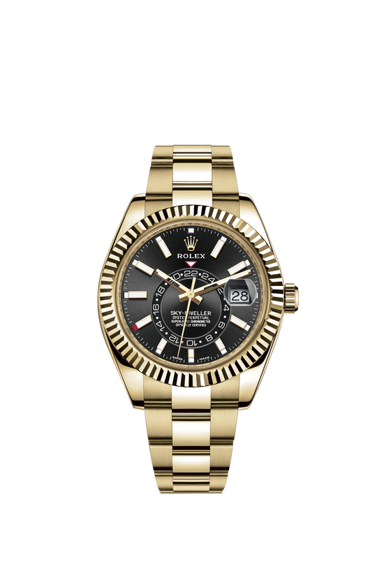 Rolex Replica Watch Sky-Dweller 42mm, 18k Yellow Gold, 326938-0004