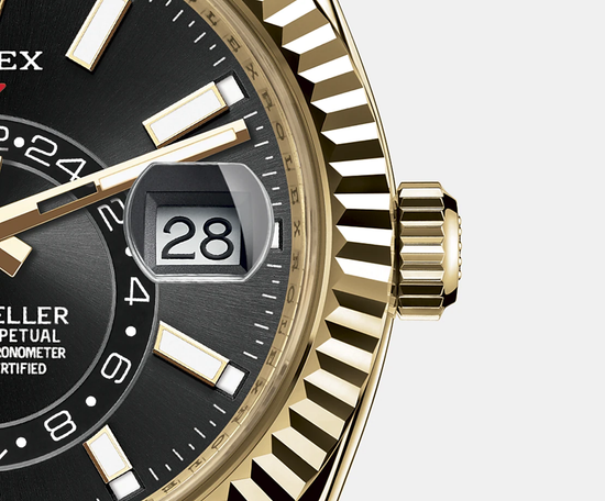 Rolex Replica Watch Sky-Dweller 42mm, 18k Yellow Gold, 326938-0004