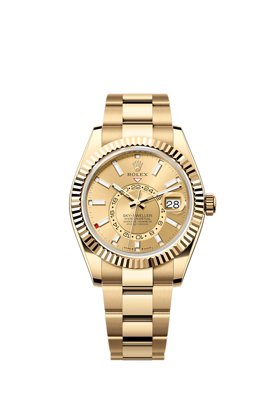 Rolex Replica Watch Sky-Dweller, 42mm, 18k Yellow Gold, 336938-0001