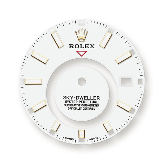 Rolex Replica Watch Sky-Dweller 42mm, 18k Yellow Gold, Oysterflex 326238-0006